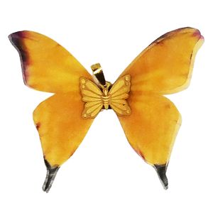 آویز گردنبند طلا 18 عیار زنانه مدل پروانه کد N02