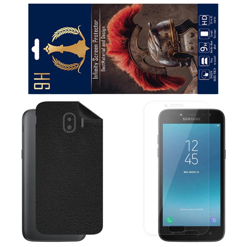 برچسب پوششی اینفینیتی مدل CH مناسب برای گوشی موبایل سامسونگ Galaxy Grand Prime به همراه محافظ صفحه نمایش