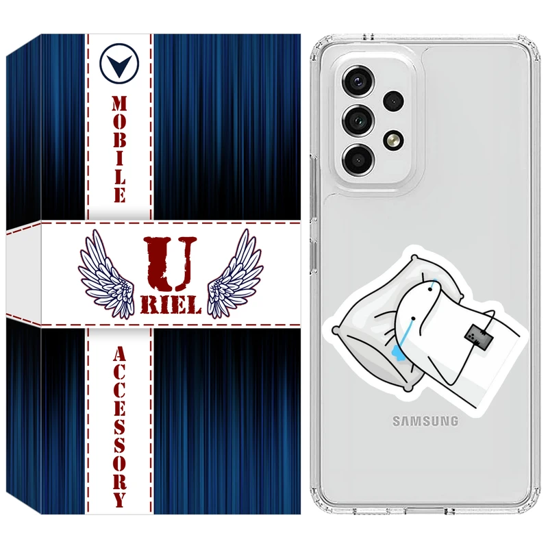 کاور یوریل مدل Clear کد 81 طرح غمگین مناسب برای گوشی موبایل سامسونگ Galaxy A32 5G / M32 5G