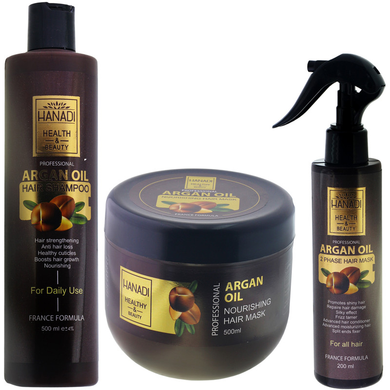 مجموع مراقبت از مو هانادی مدل HA03-ARGAN حجم 500 میلی لیتر