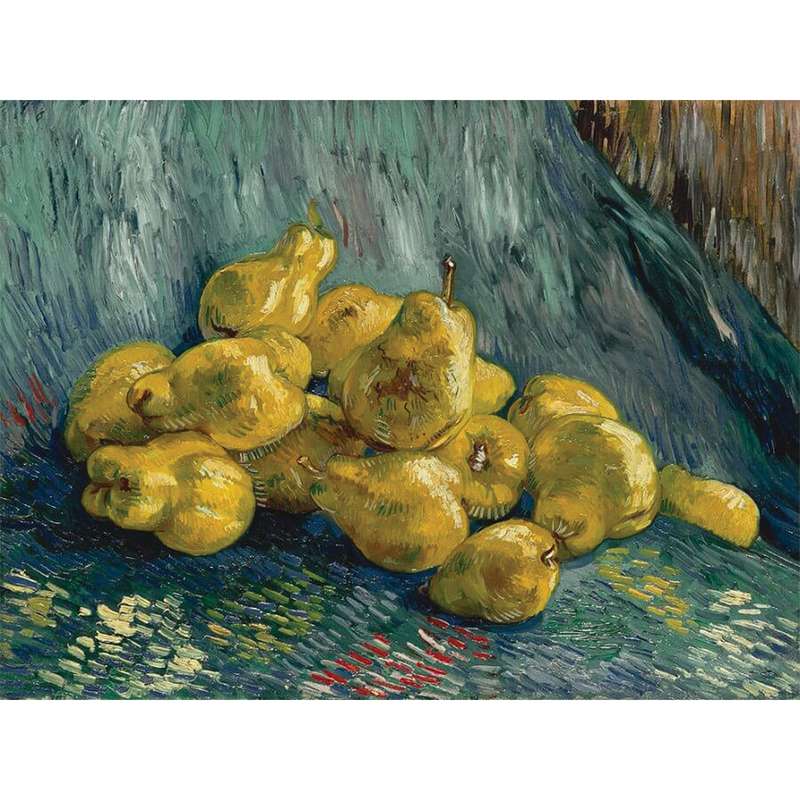 تابلو نقاشی رنگ روغن طرح گلابی ها ونگوگ کد 0153