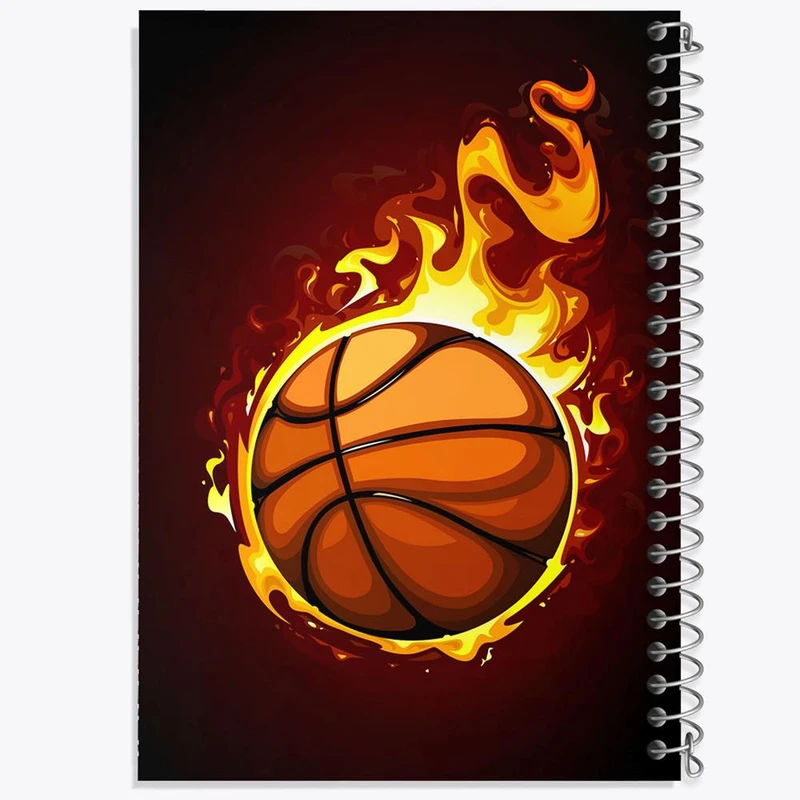 دفتر شطرنجی 50 برگ خندالو طرح بسکتبال Basketball کد 26463