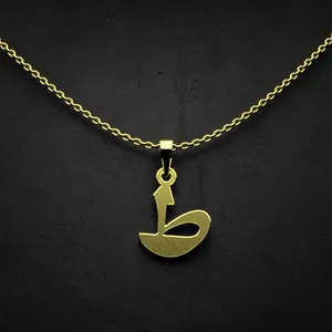 گردنبند طلا 18 عیار زنانه مدوپد مدل حرف ط کد I3-1-1211