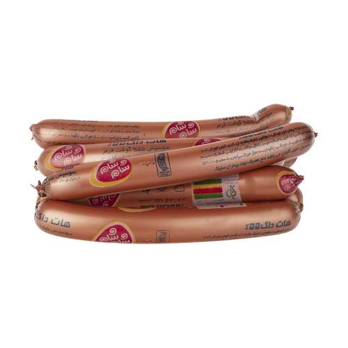 سوسیس هات داگ 55 درصد گوشت قرمز شام شام - 1 کیلوگرم	