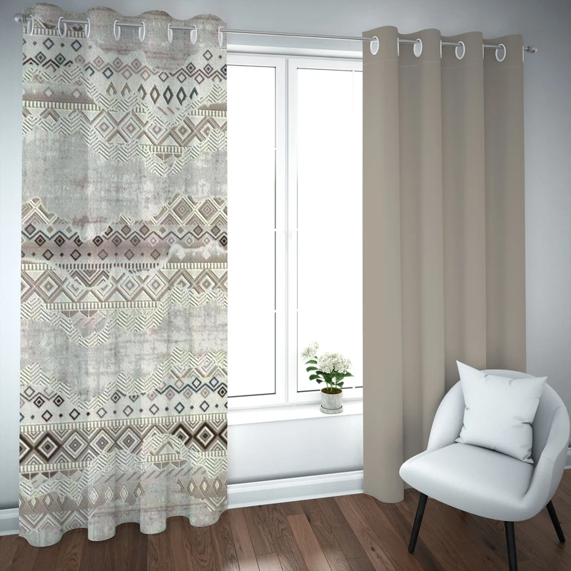 پرده مدل چاپی هازان سایز 300×150 سانتی متر 