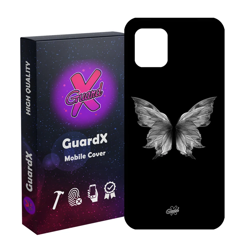 کاور گارد ایکس طرح پروانه مدل Glass10697 مناسب برای گوشی موبایل سامسونگ Galaxy Note 10 Lite / A81