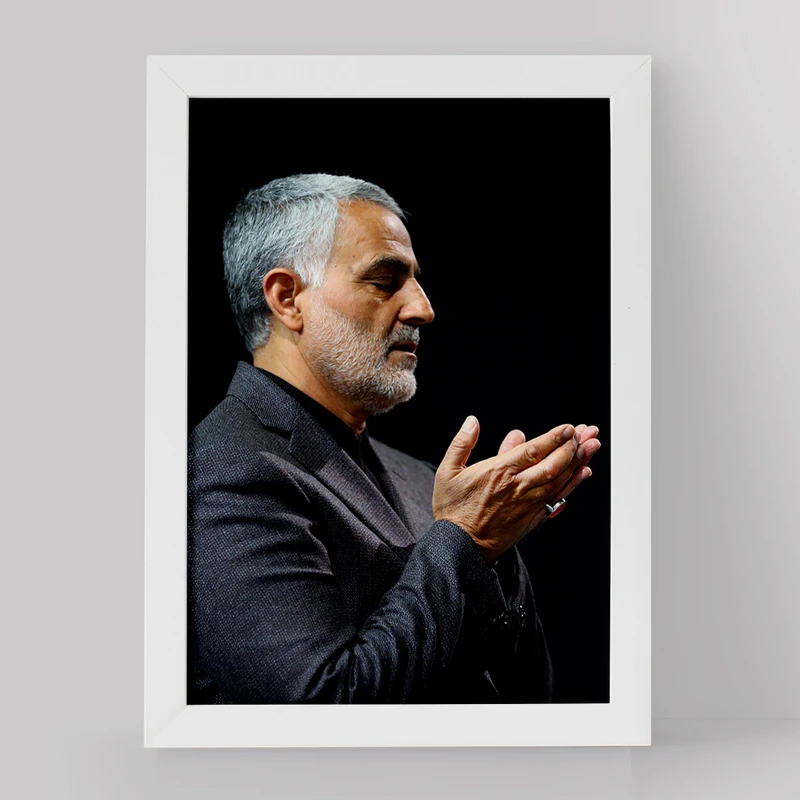 تابلو خندالو مدل سردار قاسم سلیمانی کد 12605