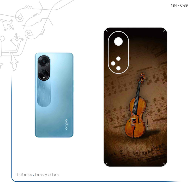 برچسب پوششی ماهوت مدل Violin_Instrument مناسب برای گوشی موبایل اپو A98