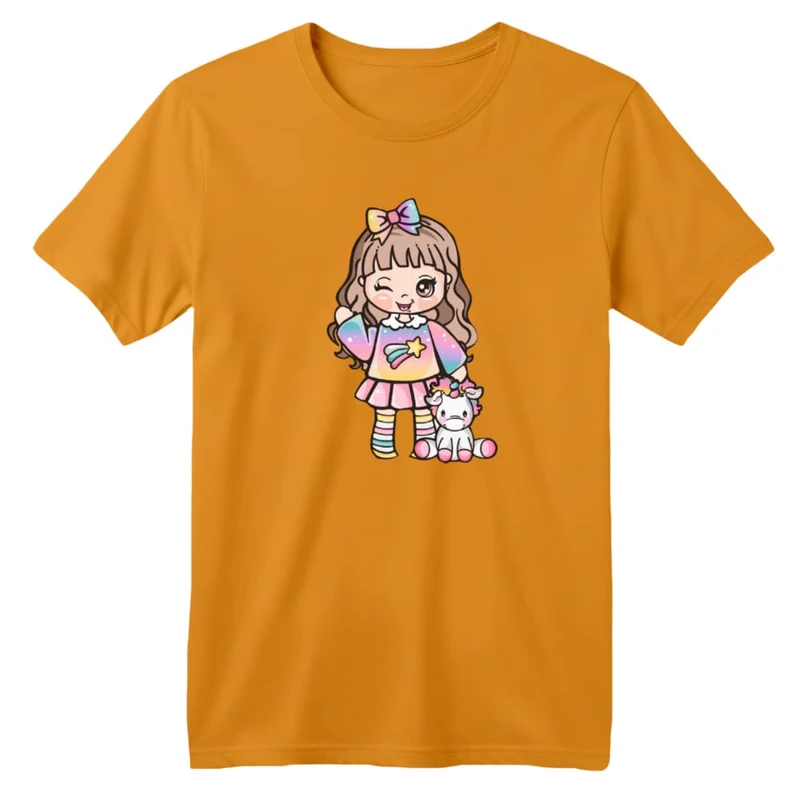 تی شرت آستین کوتاه بچگانه مدل یونیکورن کد ۸