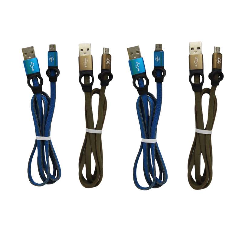 کابل تبدیل USB به microUSB مدل SAM-4 طول 0.8 متر بسته 4 عددی