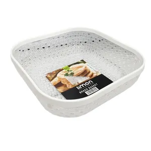 سبد نان و سبزی لیمون طرح بافت کد RM2142 بسته 2 عددی