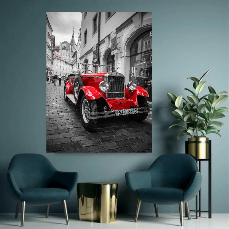 پوستر طرح ماشین کلاسیک قدیمی کد FP104595