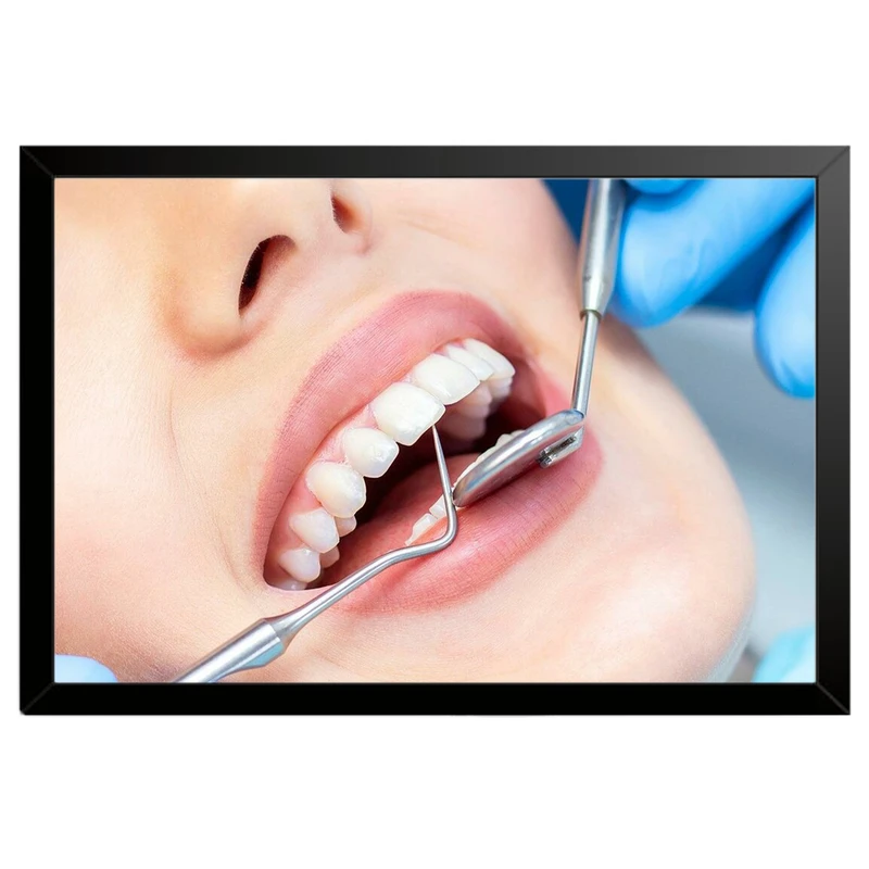 تابلو بکلیت طرح سلامت دندان و مطب دندانپزشکی مدل B-pe130156 فریم مشکی