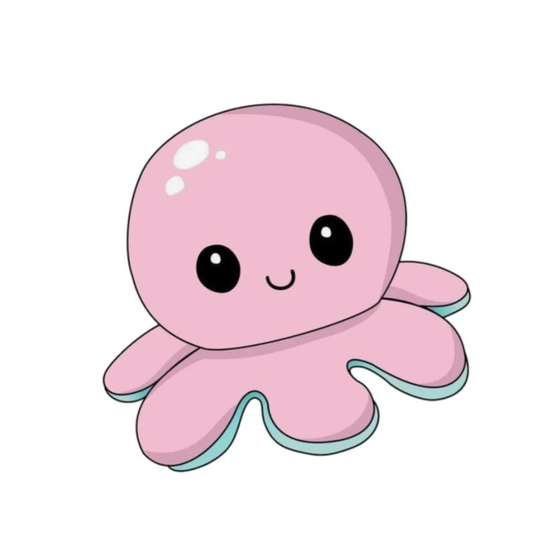 استیکر پارچه و لباس پاد آفرین مدل هشت پا بامزه جذاب کد 1228