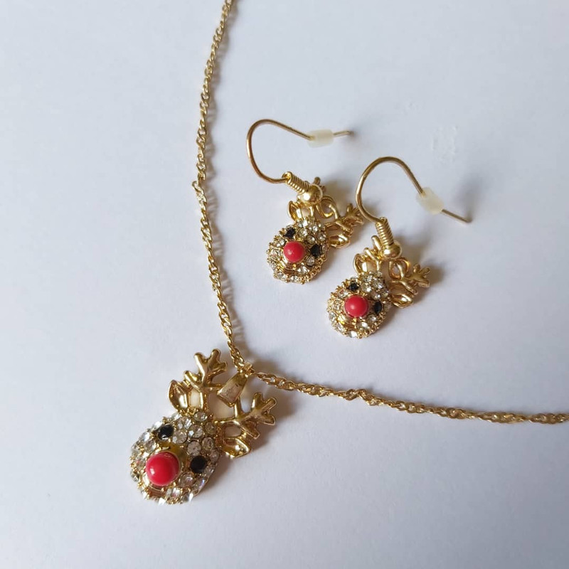 نیم ست دخترانه طرح گوزن