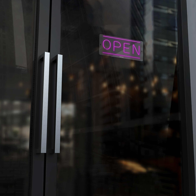 چراغ دیواری نئون دیزاین طرح Open_PR