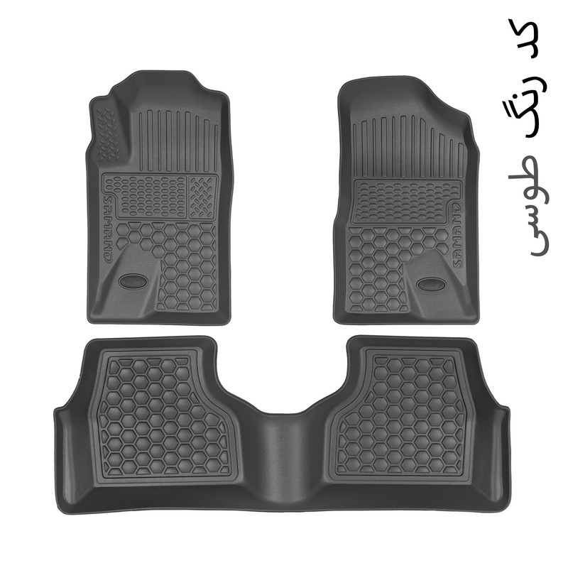 کفپوش سه بعدی خودرو بابل کارپت مدل لاکچری مناسب برای سمند سورن