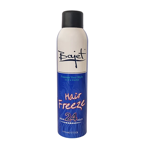 اسپری حالت‌دهنده مو با قدرت حفظ حالت مو 5 باژه مدل  Hair Freeze  مناسب برای انواع مو حجم 225 میلی‌لیتر
