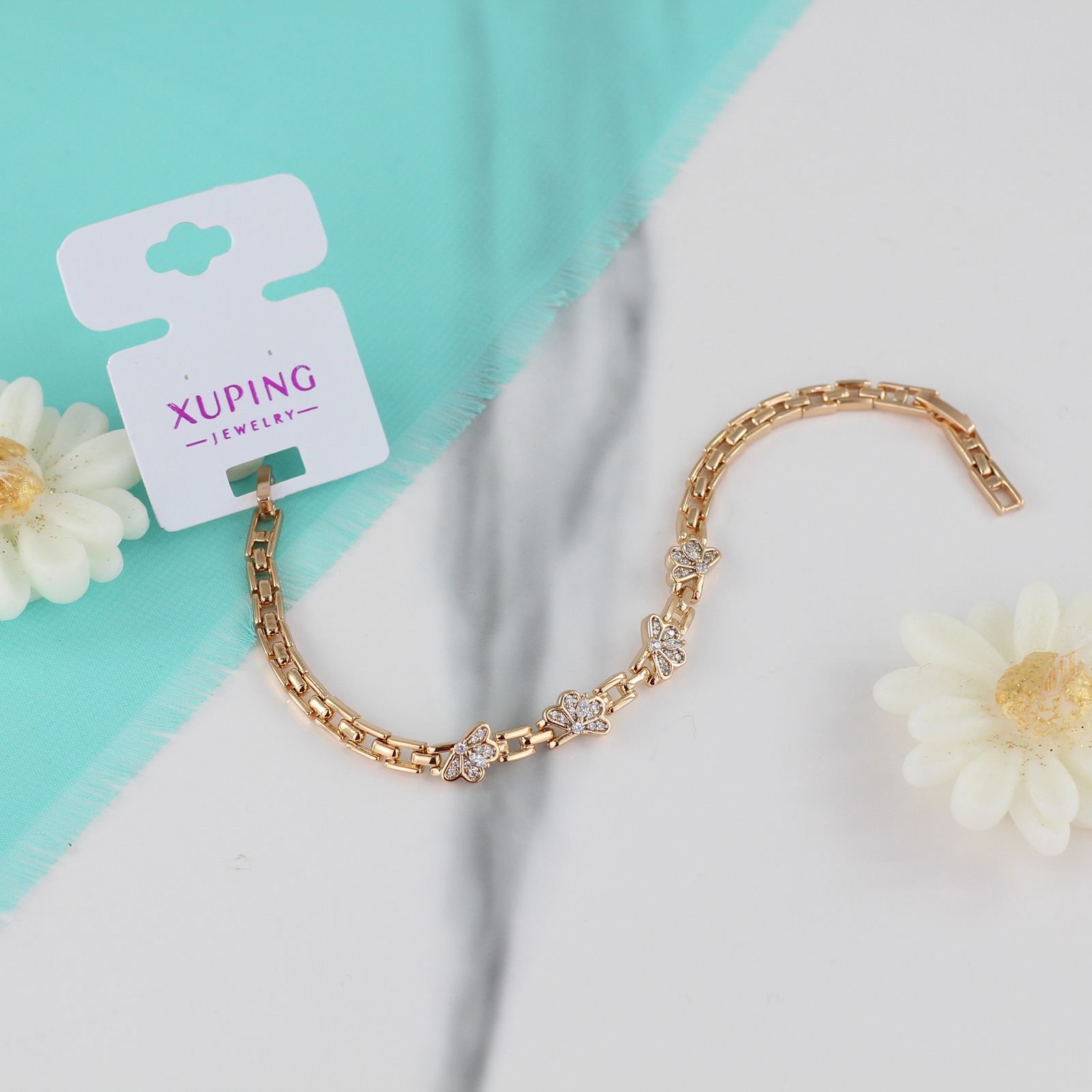 دستبند زنانه ژوپینگ مدل پروانه کد DD396 -  - 4