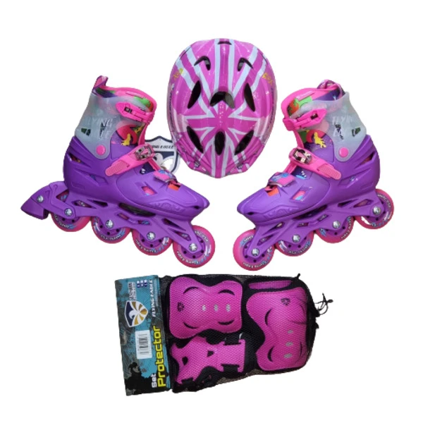 عکس شماره 6 : اسکیت کفشی فلاینگ ایکل مدل s3 به همراه کلاه و لوازم ایمنی و کیف اسکیت