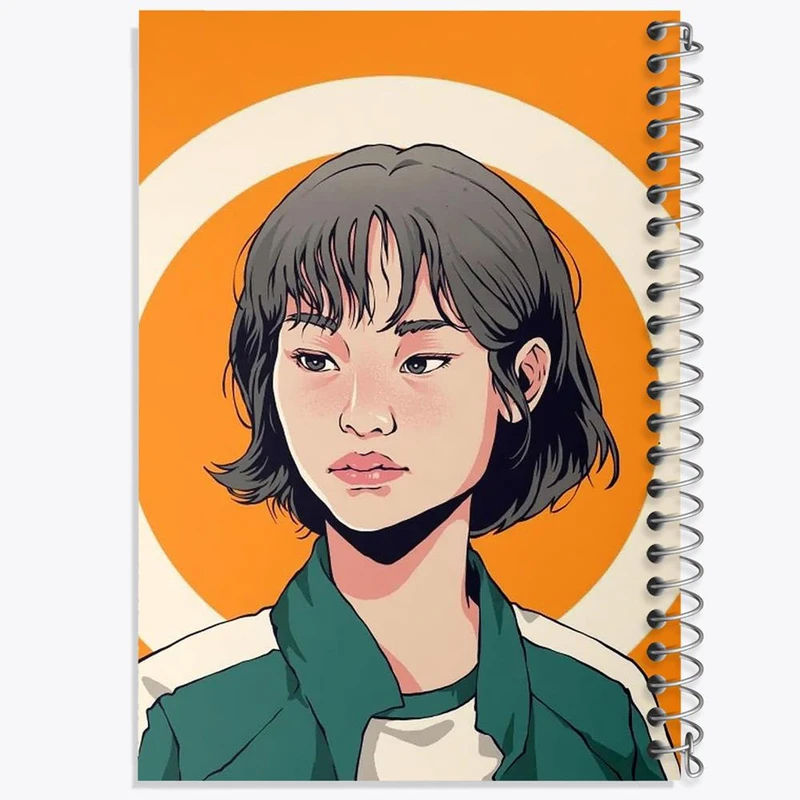 دفتر نت موسیقی 50 برگ خندالو مدل کانگ سه بیوک بازی مرکب Squid Game کد 10798