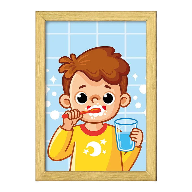 تابلو خندالو طرح دندان و دندانپزشکی کودکانه کد 27773
