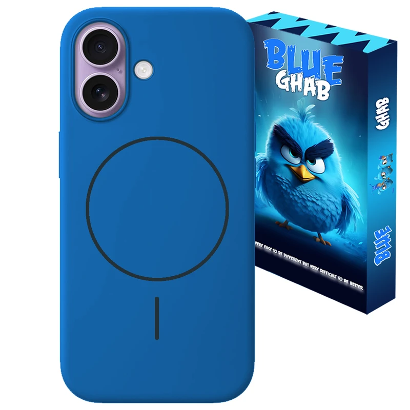 کاور بلو قاب مدل مگسیف سیلیکونی کد O41 مناسب برای گوشی موبایل اپل iPhone 16