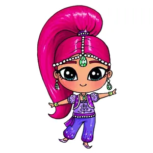 برچسب کنسول بازی مدل دختر کد 1162