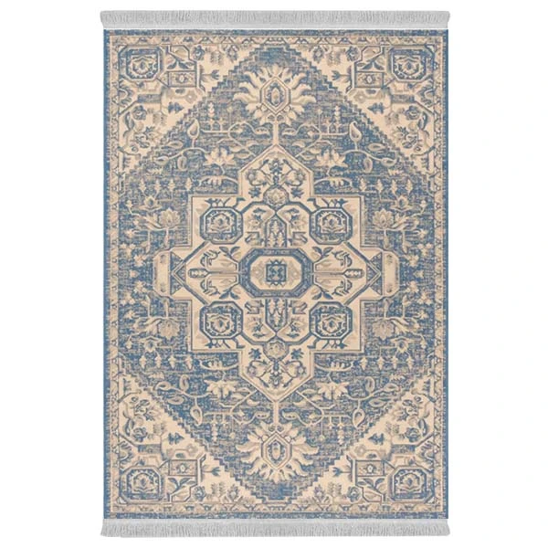 فرش پارچه‌ای دفه مدل فرشینه هازان مخمل طرح فانتزی کد 3115