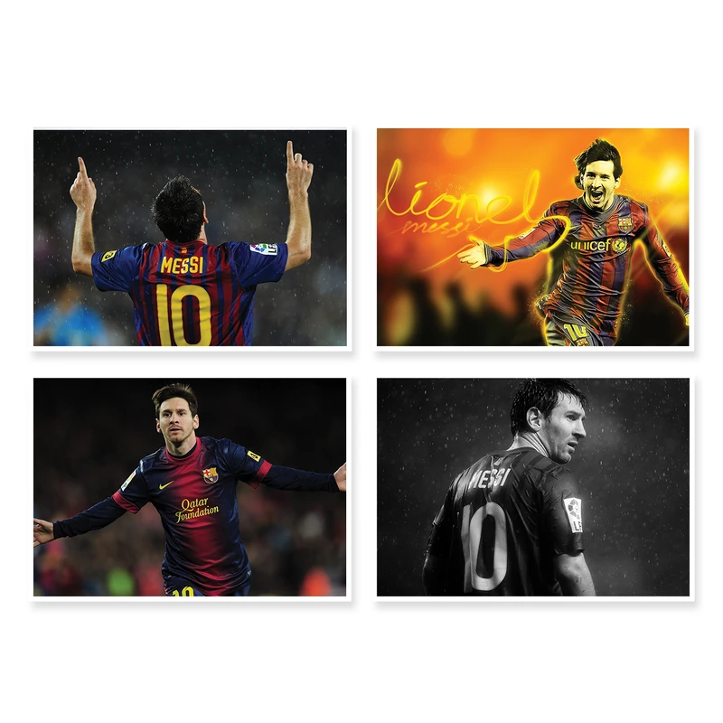 پوستر طرح Messi کد A-1730 مجموعه 4 عددی