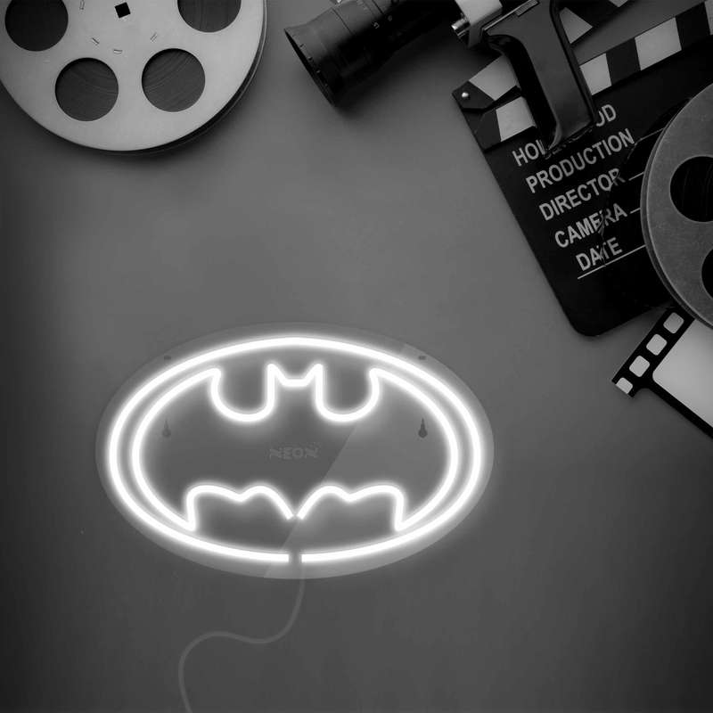 چراغ دیواری نئون دیزاین طرح Batman_WHT