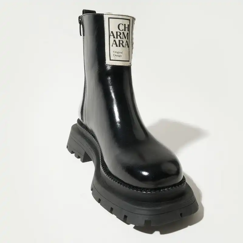 نیم بوت زنانه چرم آرا مدل Audrey