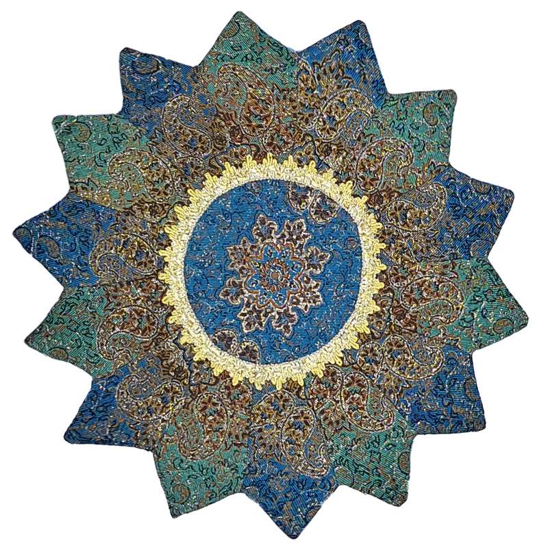 رومیزی ترمه مدل چهل تکه نسترن کد D69