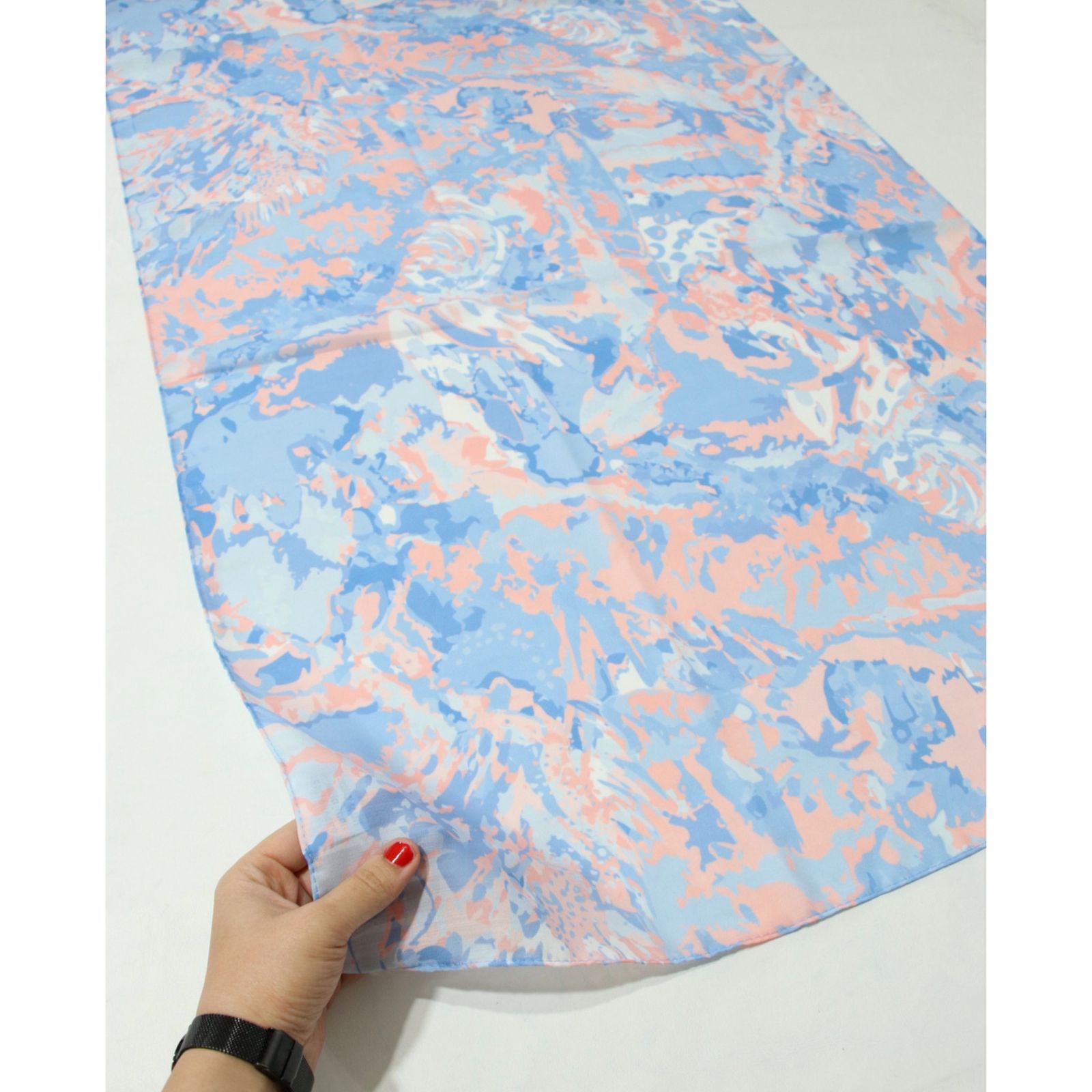 شال زنانه مدل تابستانه آبرنگی ساده کد a-3082 -  - 19