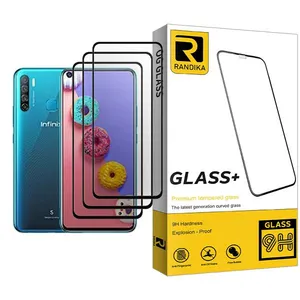 Randika Glass MIX003 Screen Protector For Infinix S5 Pack Of 3