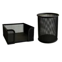 جامدادی رومیزی مدل توری به همراه جای کاغذ یادداشت بسته 2 عددی