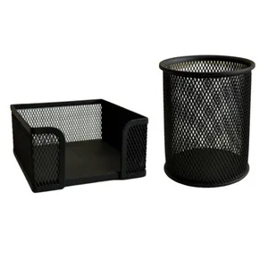 جامدادی رومیزی مدل توری به همراه جای کاغذ یادداشت بسته 2 عددی