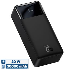 پاوربانک 20 وات بیسوس مدل PPBD30K ظرفیت 30000 میلی آمپر ساعت