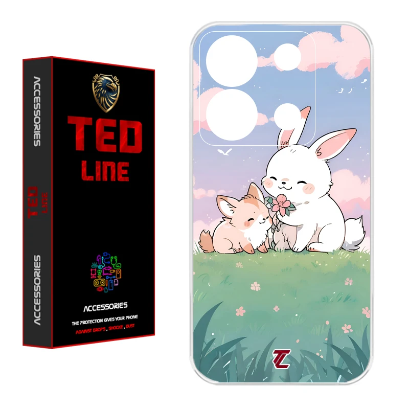 کاور تدلاین طرح خرگوش کد 1184 مناسب برای گوشی موبایل شیائومی Redmi Note 13 Pro 5G / Poco X6