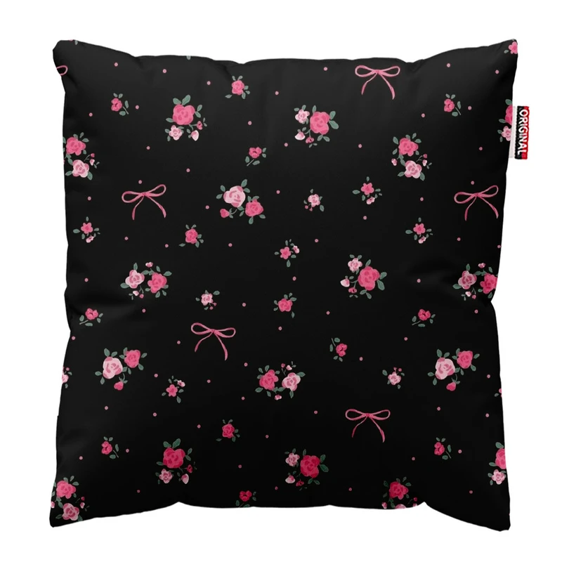 کوسن پاد آفرین طرح گل کد 2741 سایز 30*30 سانتی متر