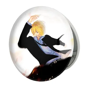 آینه جیبی خندالو طرح سانجی انیمه وان پیس One Piece مدل تاشو کد 17235 