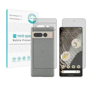 Rockspace HyGAM model gaming screen protector suitable for Google Pixel 7 pro mobile phone along with phone back protector 