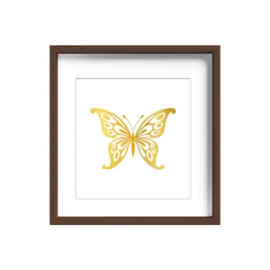 تابلو طلاکوب زرکات طرح پروانه مدل Butterfly
