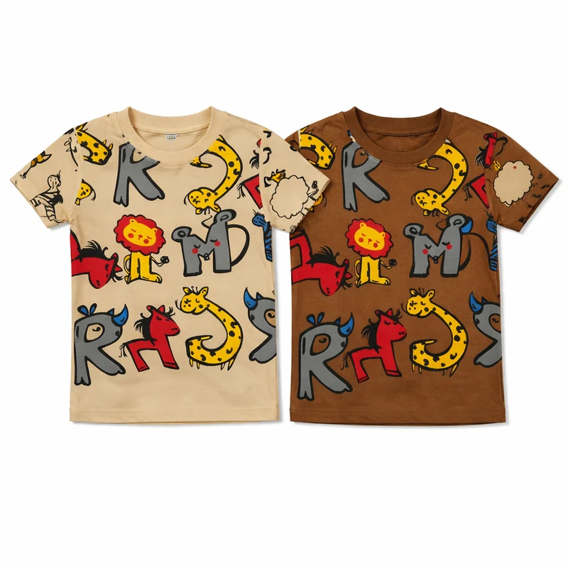 تی‌شرت آستین کوتاه بچگانه مدل عروسکی بسته 2 عددی