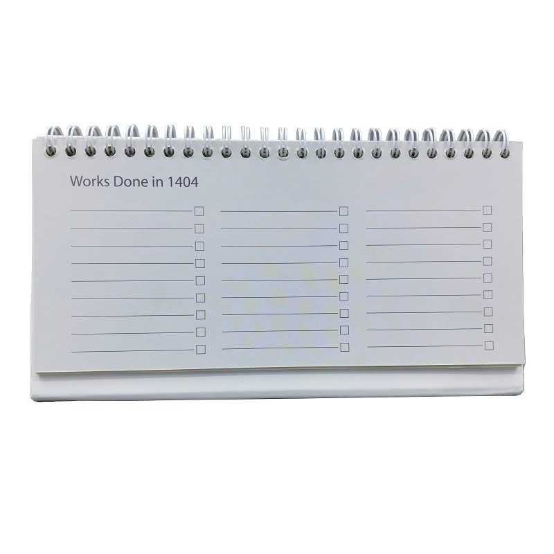 تقویم رومیزی سال 1404 سم طرح پرنده