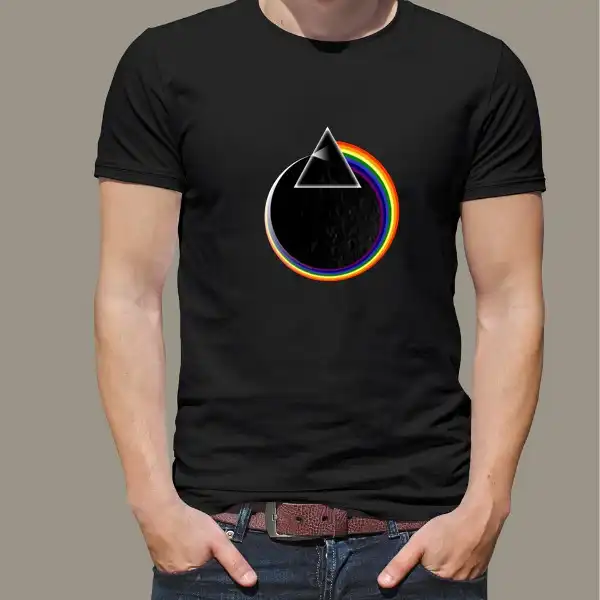 تی شرت آستین کوتاه مردانه مدل پینک فلوید