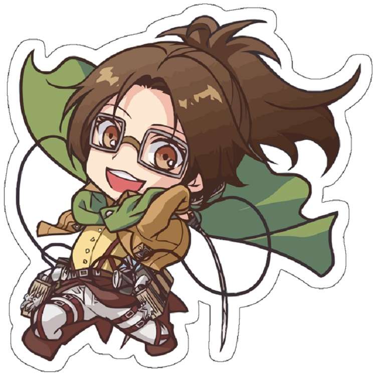 استیکر لپ تاپ مدل Chibi Hange AOT