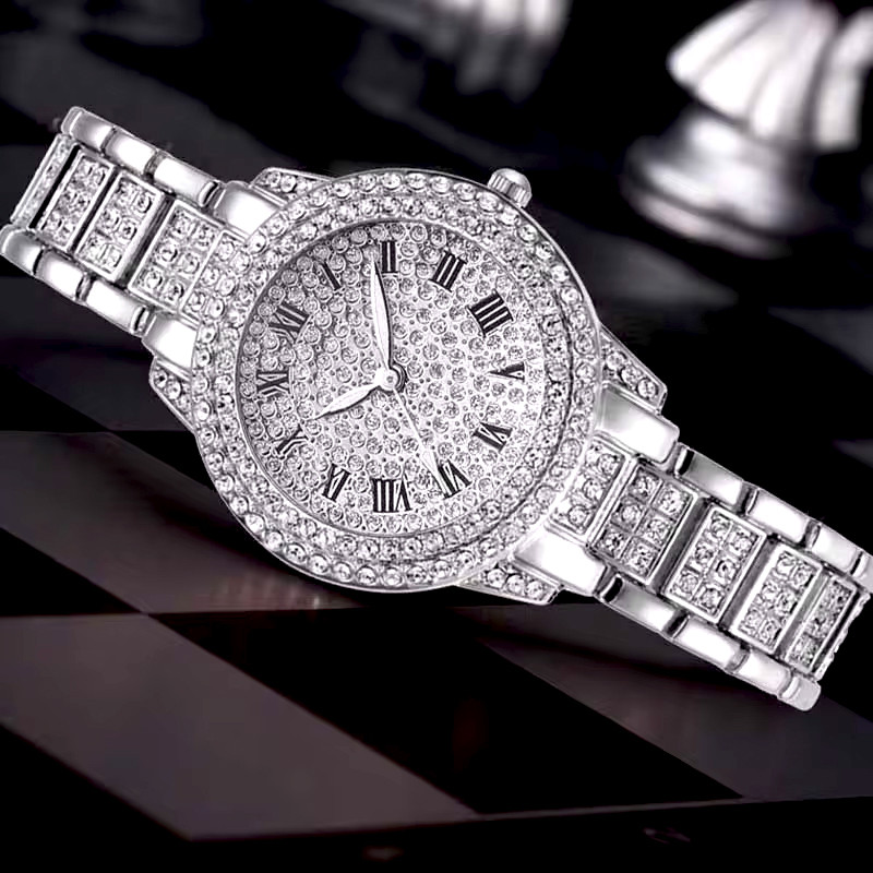 ساعت مچی عقربه ای زنانه مدل فول نگین یونانی کد N1