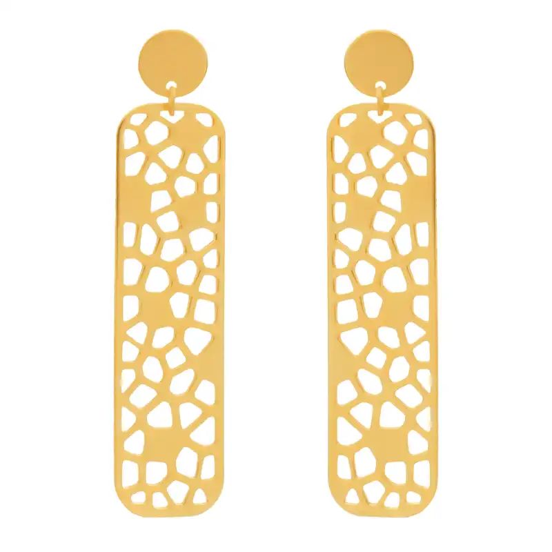 گوشواره طلا 18 عیار زنانه دُرج مدل DE79