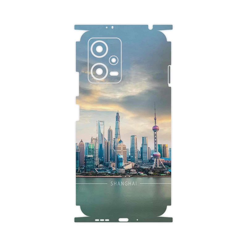برچسب پوششی ماهوت مدل Shanghai_City-FullSkin مناسب برای گوشی موبایل شیائومی Redmi Note 12 5G